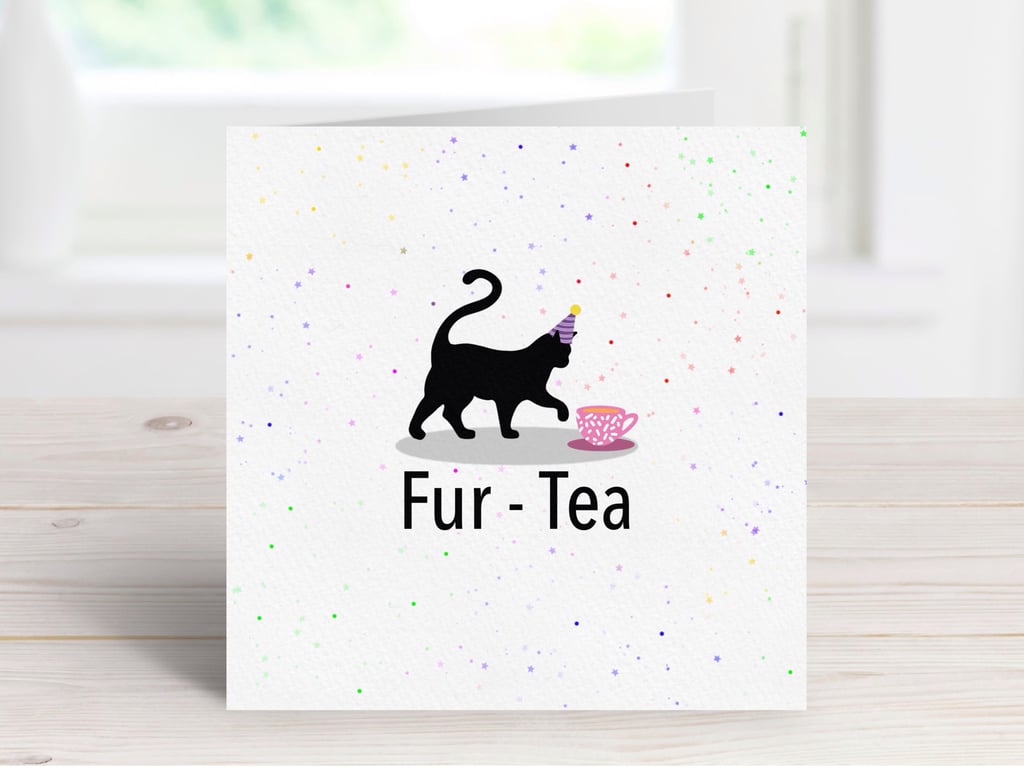 Funny Cat 30th Birthday Card, Cat Pun Card, Cat Lovers Greeting Card.