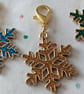 Set of 5 Snowflake Zipper Charms - Image 2