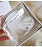 With You Always Memorial Feather Bauble, Heart Glass Christmas Ornament, Remembr - Image 1