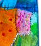 Bright fields, original felt and stitch landscape picture  - Image 6