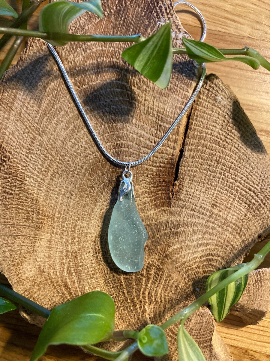 Sea glass pendant 