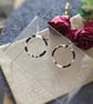Tortoise Shell Hoops on Ball Stud Earrings  - Image 3
