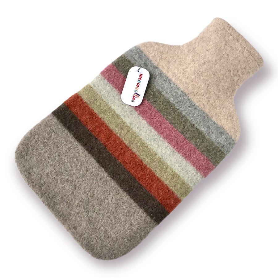 100 % Felted Merino Lambswool Hot water bottle 