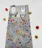 Place Setting for Christmas Dinner Table - Cutlery Holder and Reusable Crackers  - Image 3