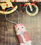 Felt pigs in blankets Christmas decorations - Image 6