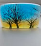 Trees and Sky - small glass standing ornament - Image 1