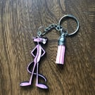 Pink panther keying, pin or tag