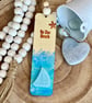 ‘To the beach’ Sail Boat Bookmark