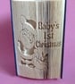 Baby's First Christmas, CUT & FOLD Book Folding Pattern - EMAILED PDF PATTERN - Image 5