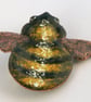 Bumble Bee Brooch - in Stripes of Golden Yellow and Black Enamels - Image 2