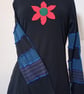 Patchwork top with flower applique - Image 5
