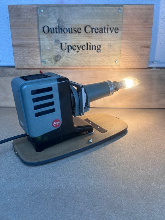 Vintage slide projector desk light