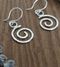 Sterling silver spiral earrings  - Image 3