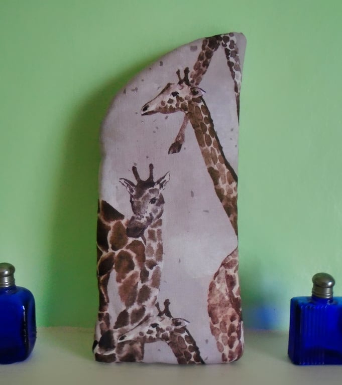 Double Sided Unique Cotton Giraffe Glasses Case 