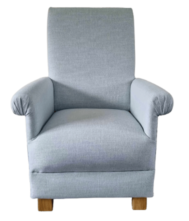 Laura Ashley Belton Duck Egg Fabric Adult Chair Armchair Plain Green Blue Small