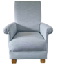 Laura Ashley Belton Duck Egg Fabric Adult Chair Armchair Plain Green Blue Small