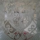 Silver wedding anniversary card 