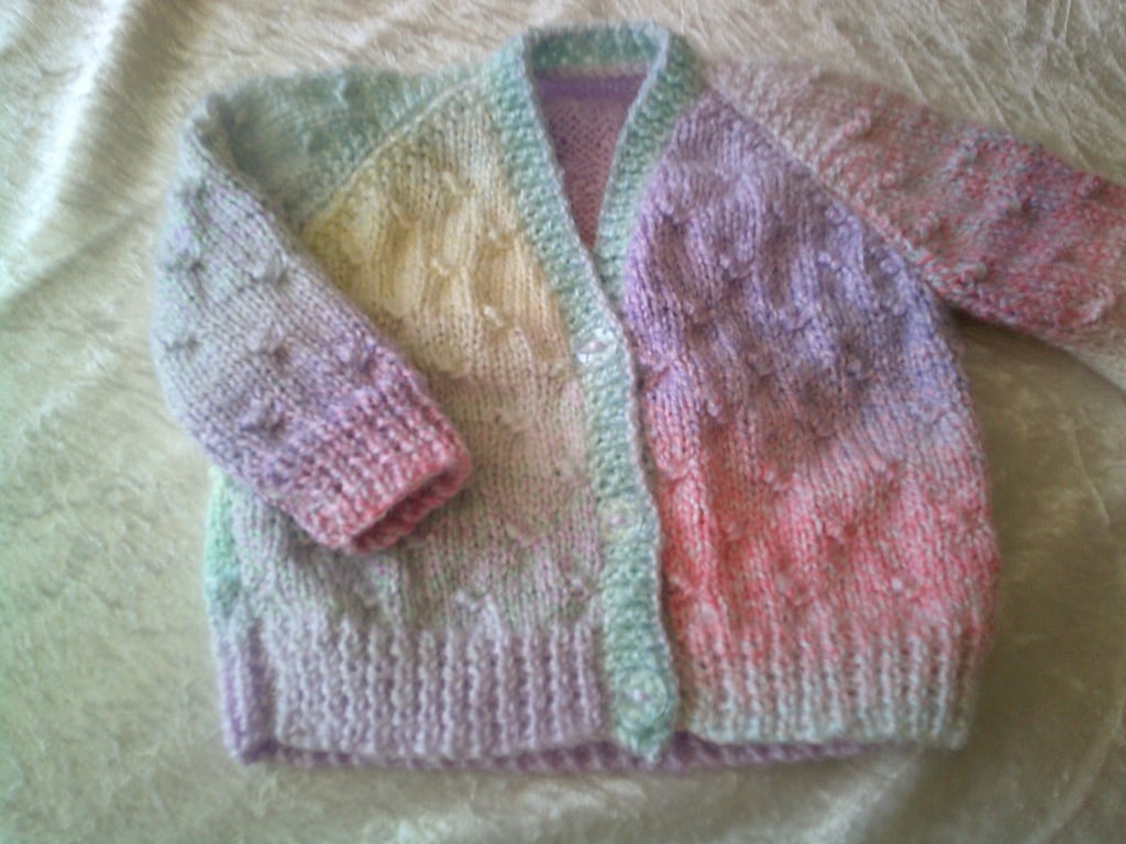 20 Multi Coloured V Neck Cardigan