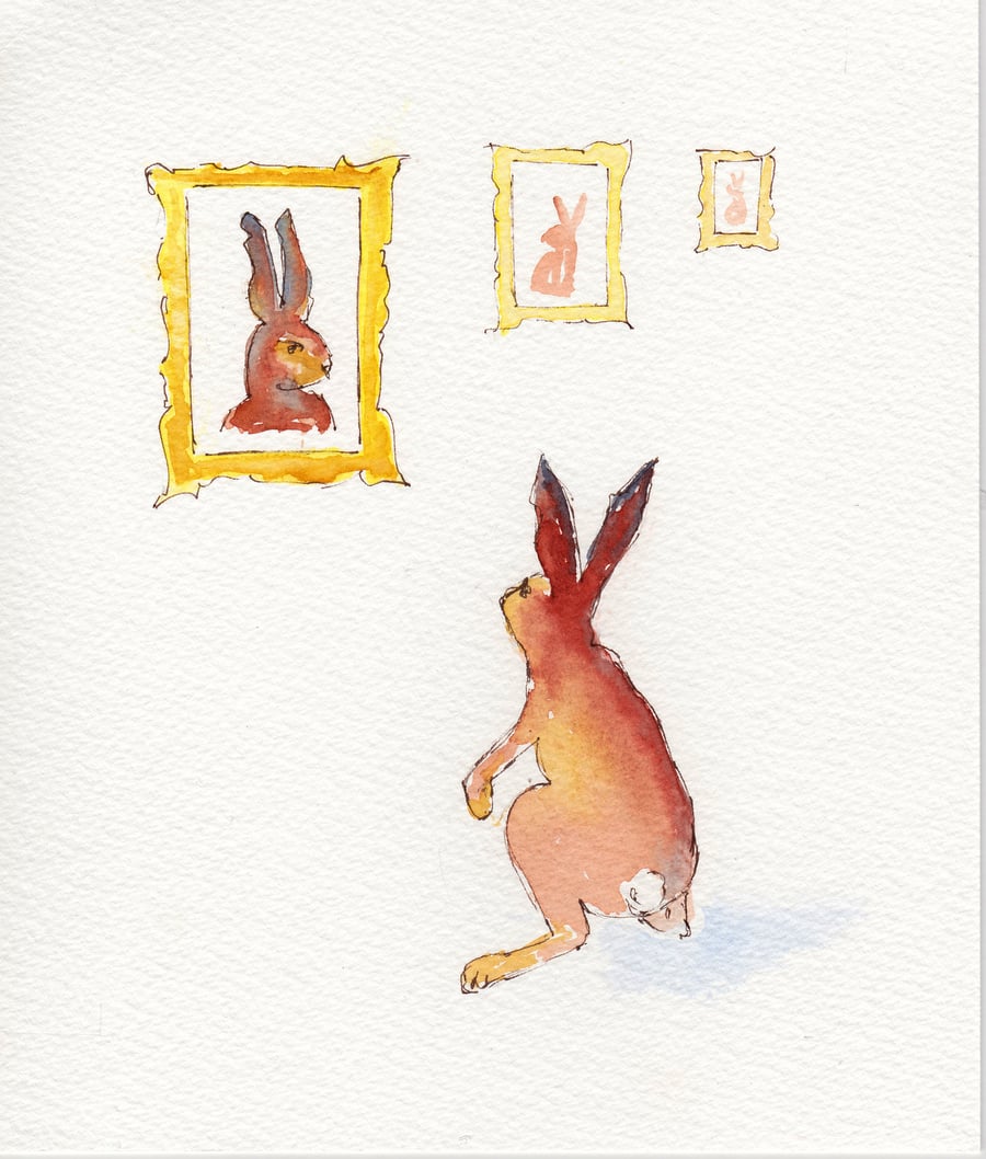My bunny Valentine I - my favourite work of art.  Original illustration