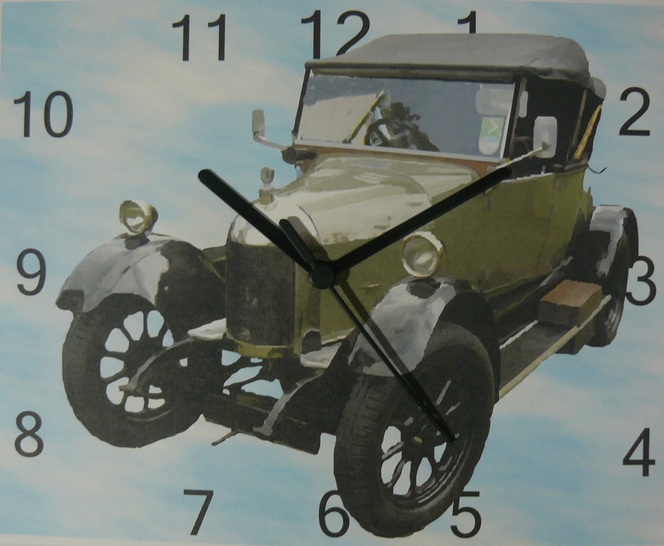 Morris cowley wall  clock classic vintage Morris clock