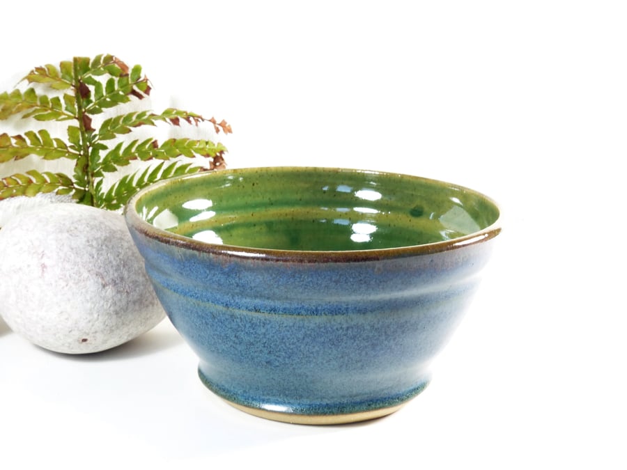 Smooth Summer Landscape Breakfast - Soup Salad  - Tapas Bowls Ceramic Stoneware 
