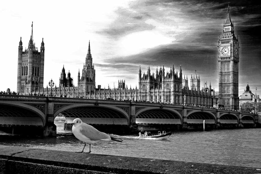 Big Ben Houses of Parliament Westminster Bridge London Photograph Print