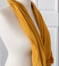 Mustard Gold with Gold Speckles Infinity Scarf, 100% cotton  - Image 3