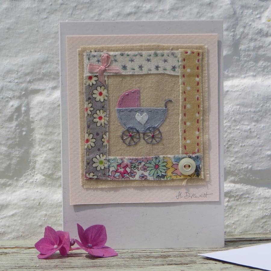 Pretty hand-stitched detailed miniature for precious new baby girl