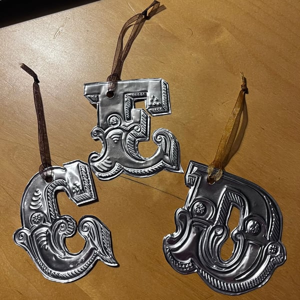 Metal Foil Letters A - L