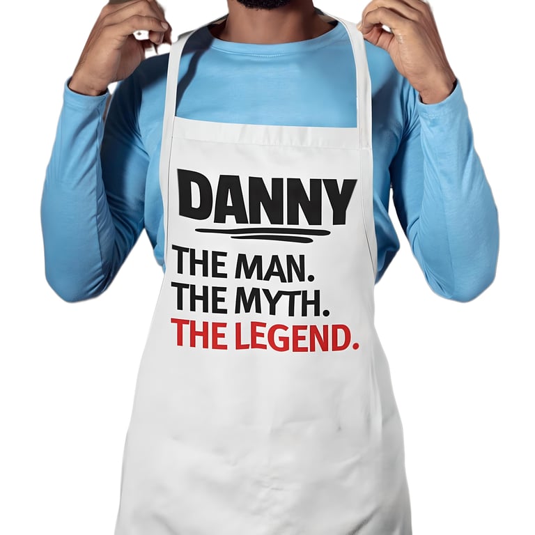 Personalised BBQ Kitchen Apron -The Man The Myth The Legend Apron