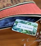 Handmade Cork Shoulder Bag – Pink & Dreamcatcher Print with Denim Blue Lining - Image 3