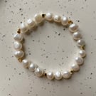 Pearl & Gold Bracelet