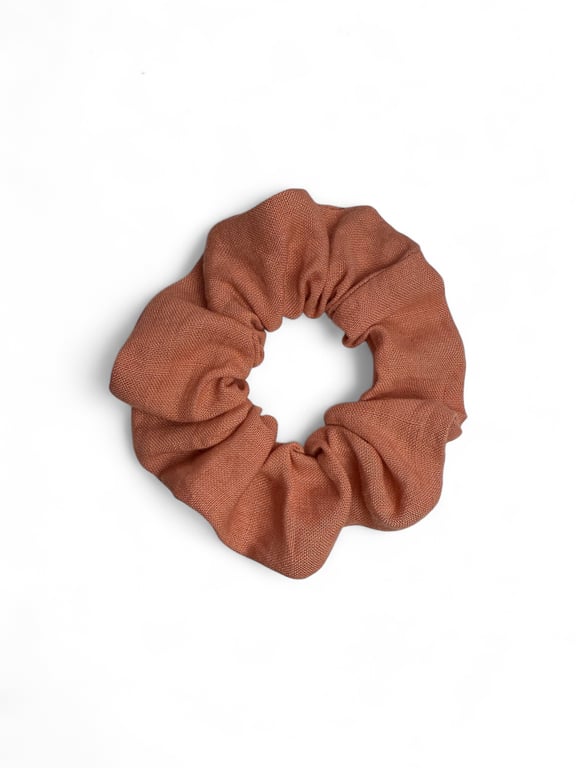 Rose Linen Scrunchie - Large