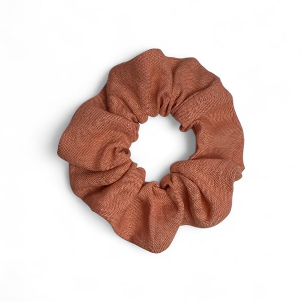 Rose Linen Scrunchie - Large