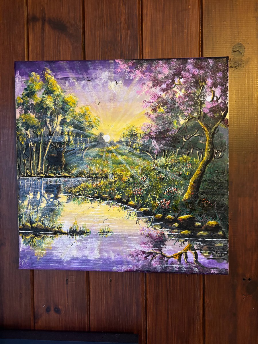 Morning Sun a hand painted canvas by Andrew Jenkins 