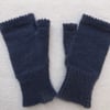Fingerless Gloves  Machine Knit in Kid Mohair. Ladies Medium Gloves