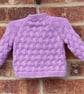 Baby cardigan hand knitted 0-3 months  - Image 2