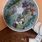 Forest Floor: Original Embroidery Art