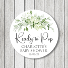 Ready To Pop, Baby Shower Stickers