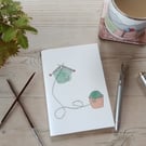 Hand Sewn Notebook with Original Knitting Design