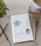 Hand Sewn Notebook with Original Knitting Design - Image 1