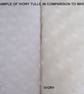 RESERVED - 8M Ivory Spot Tulle Fabric - Image 4