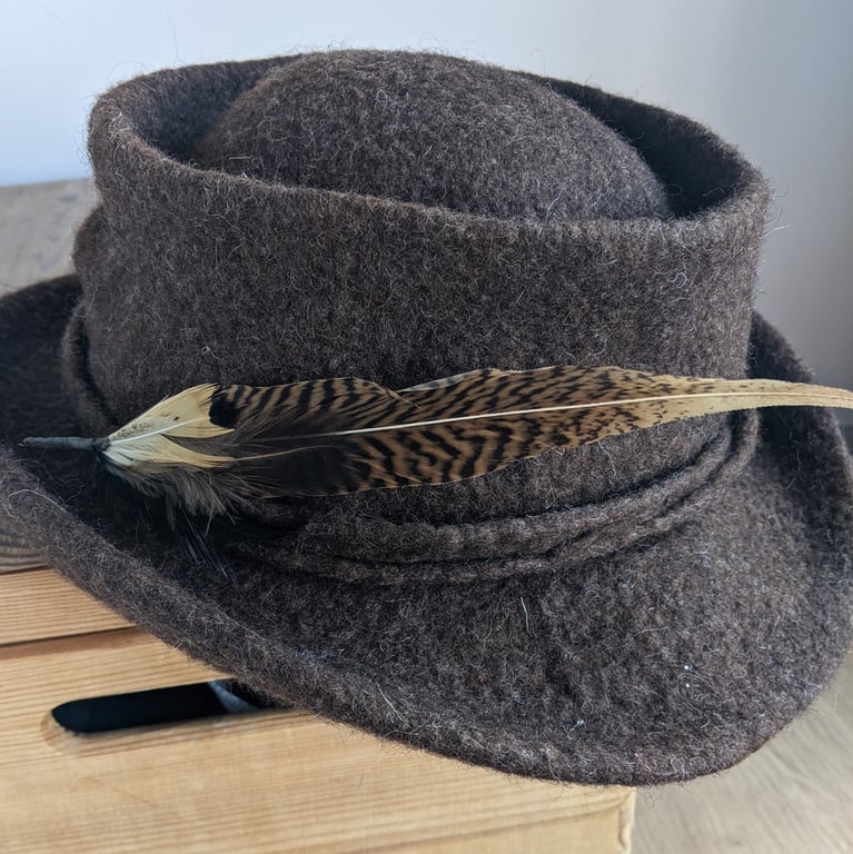 Feather hat trim