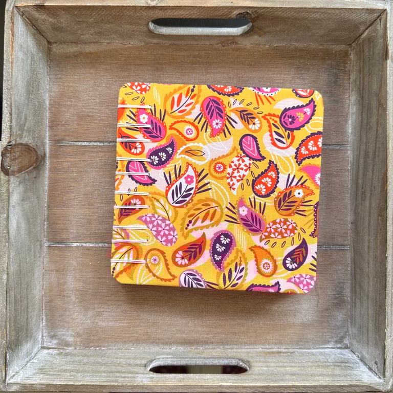 Square Coptic Bound Handmade Sketchbook