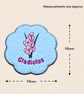 Gladiolus Candle Coaster - Embroidered August Birth Flower Decor - Image 5