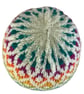 Multi coloured diamond hat, stranded beanie, Norwegian toque, Scandinavian skull - Image 2