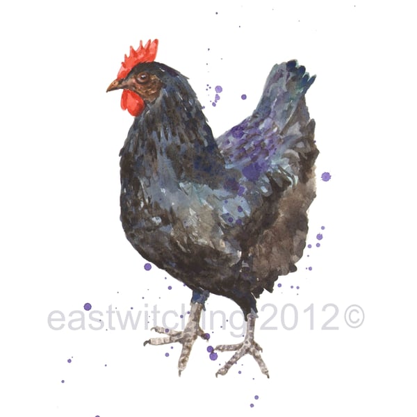 HEN Art Print