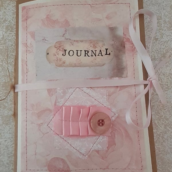 Pretty Pink Shabby Chic Style Journal