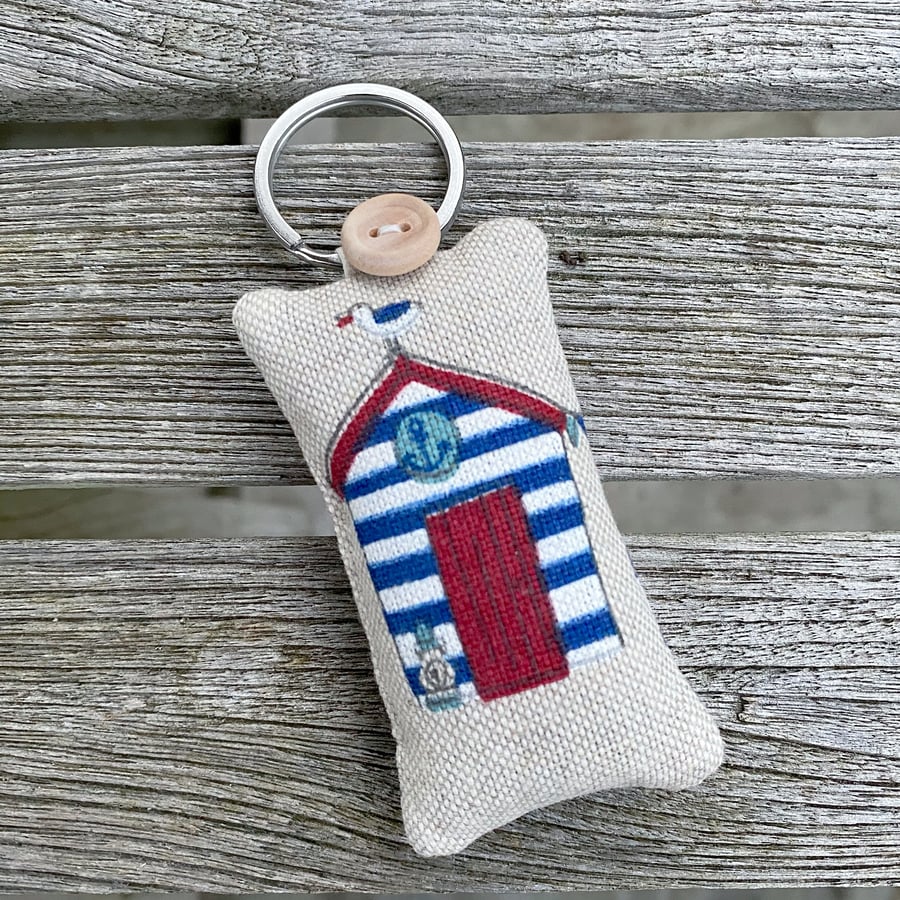 BEACH HUT No.3 KEY RING - lavender