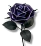 Nightshade – Dark Purple Gothic Leather Rose